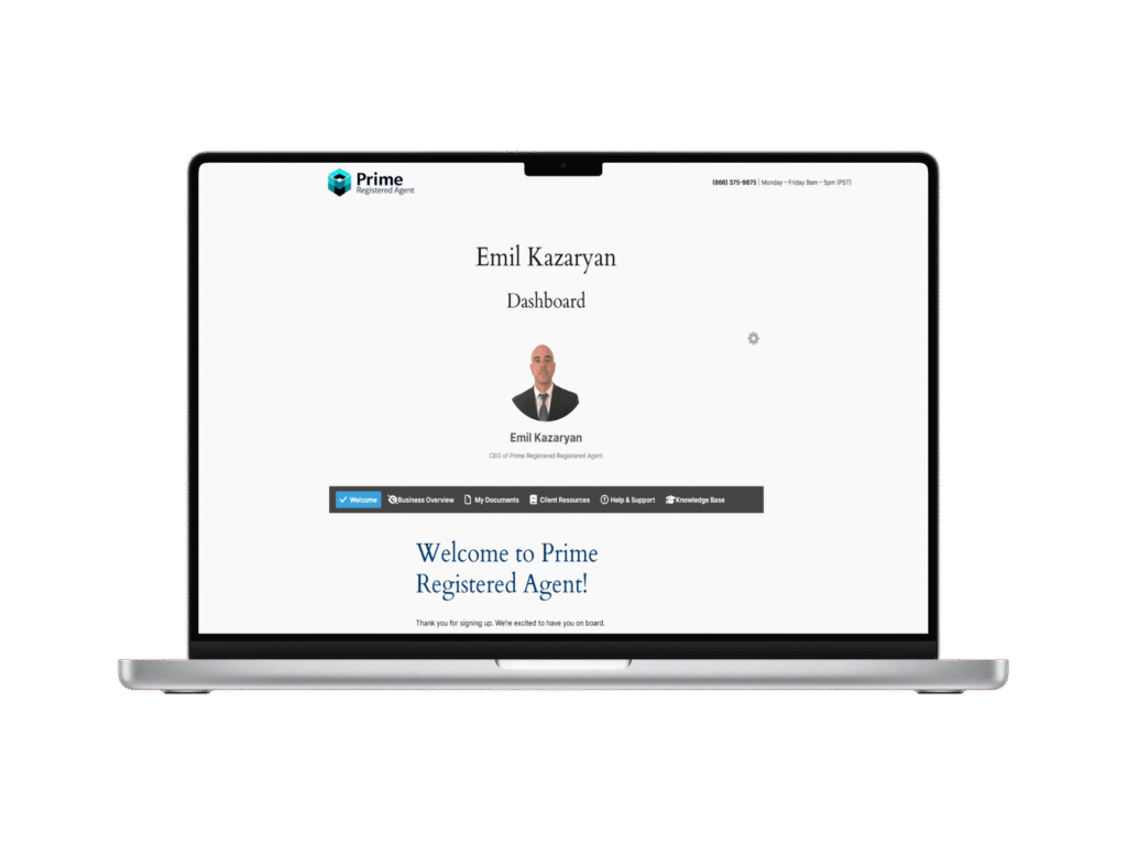 Prime Registered Agent Client Portal