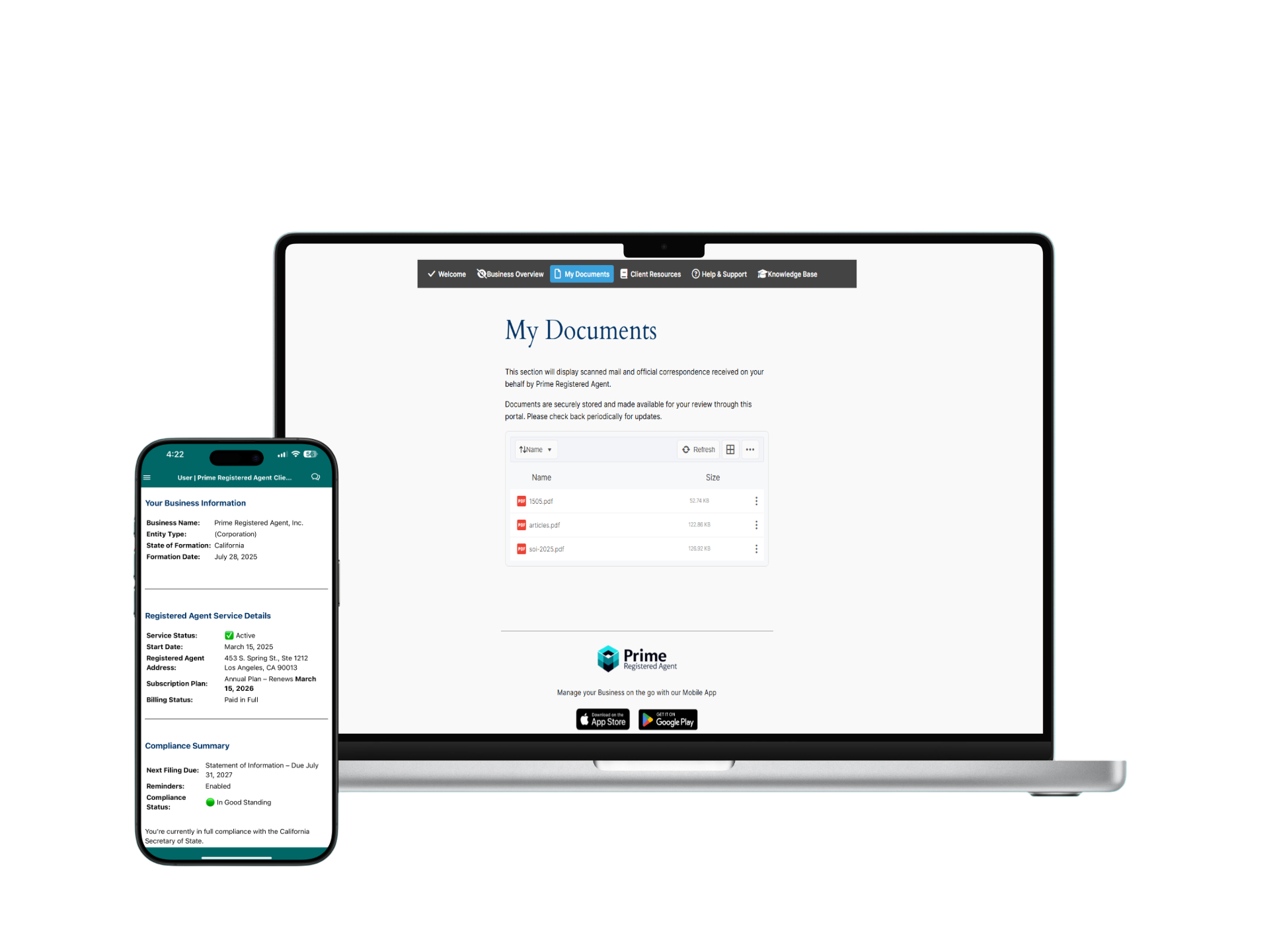 registered agent app