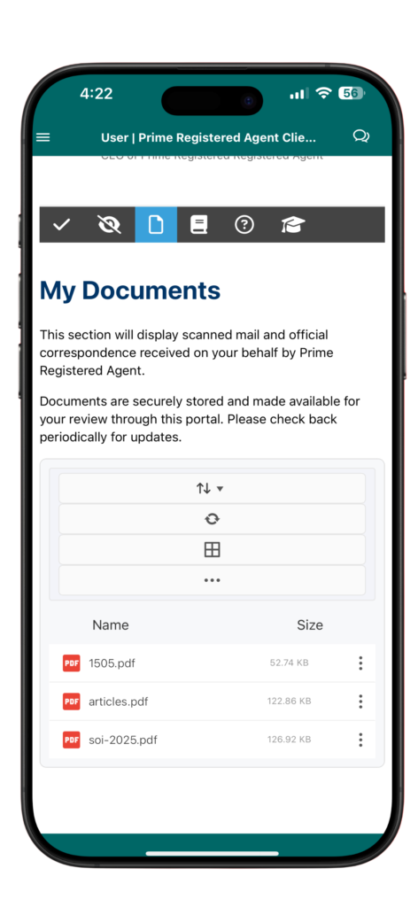 Prime Registered Agent App