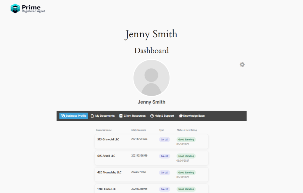 Enterprise dashboard