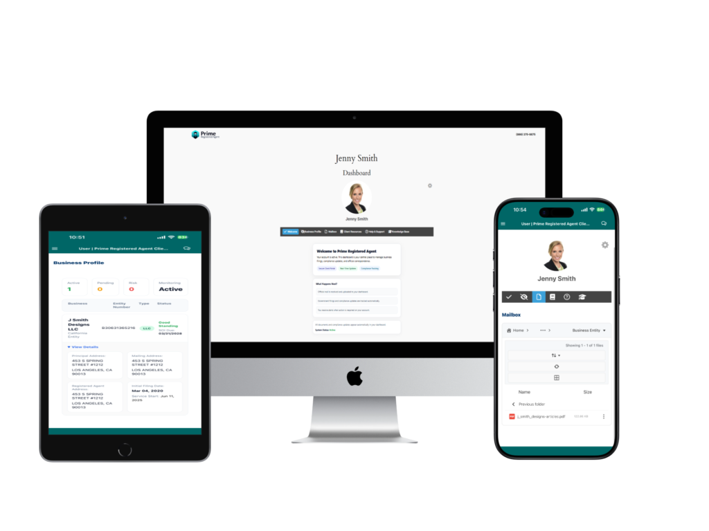 Prime Registered Agent All Devices