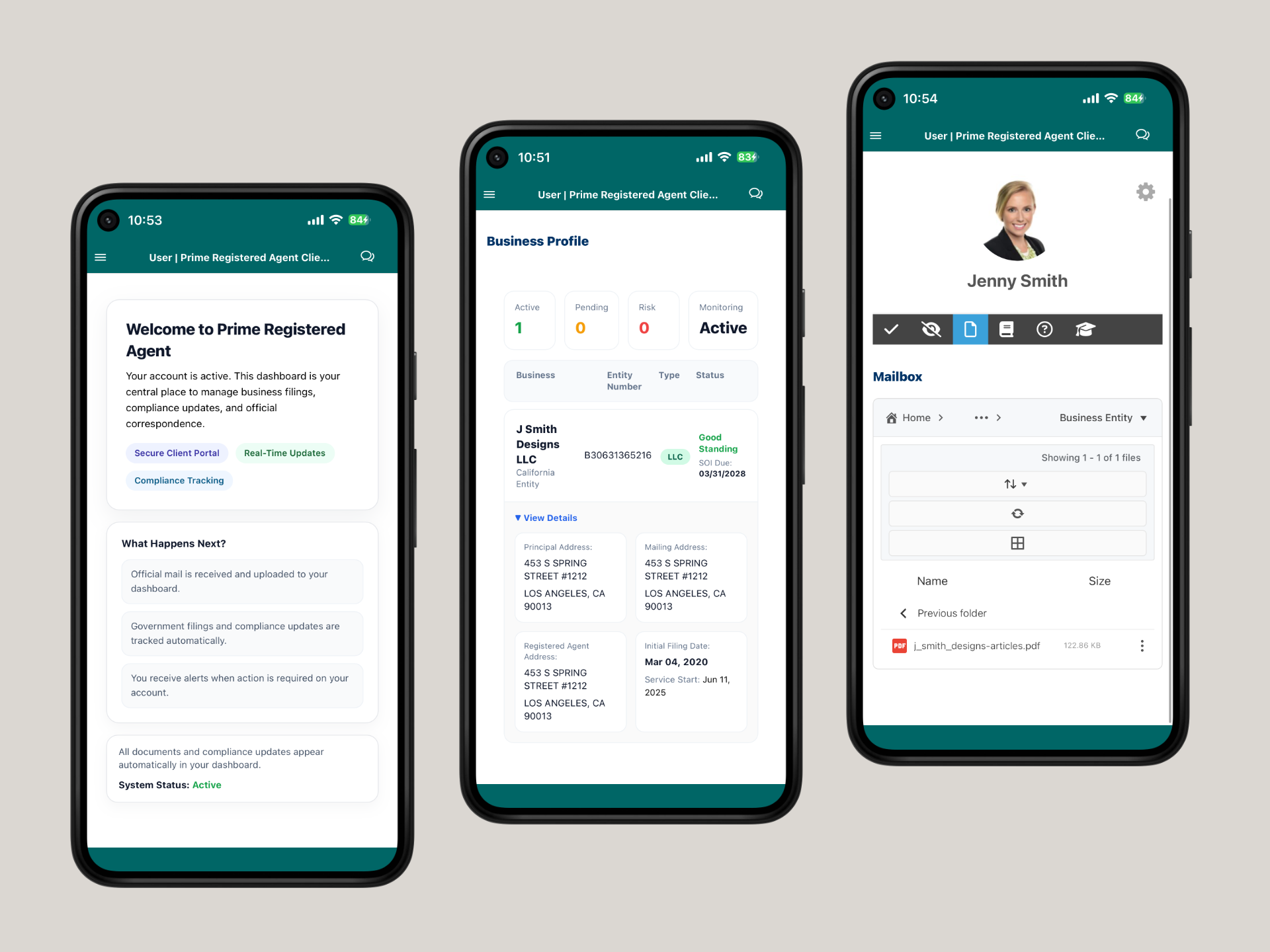 Registered Agent App